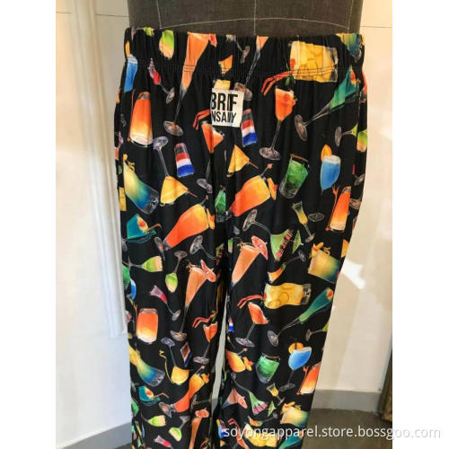 Herren lässig bedruckte Lounge Pants House Nachtwäsche